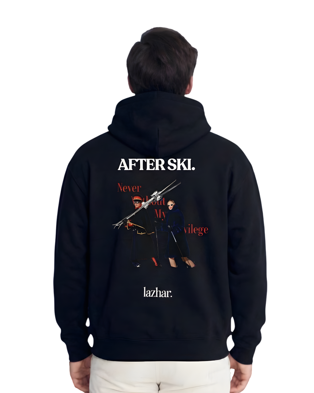 AFTER SKI oversized hoodie