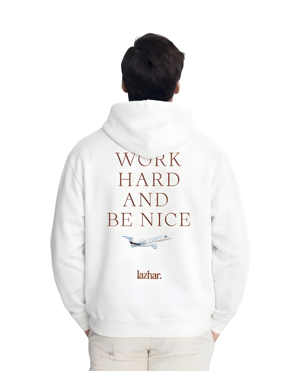 WORK HARD AND BE NICE oversized hoodie